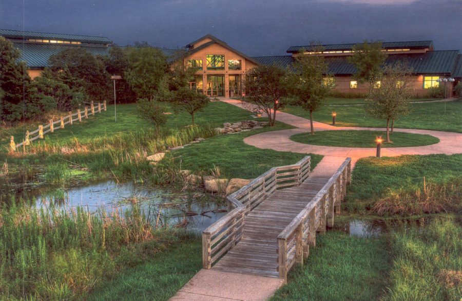 Aerial view of Great Plains Nature Center.