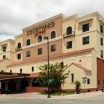 A daytime view of the Courtyard by Marriott in Old Town Wichita.